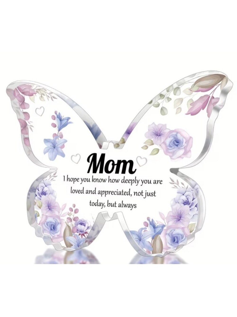 Mom Decor Butterfly with Loving Message